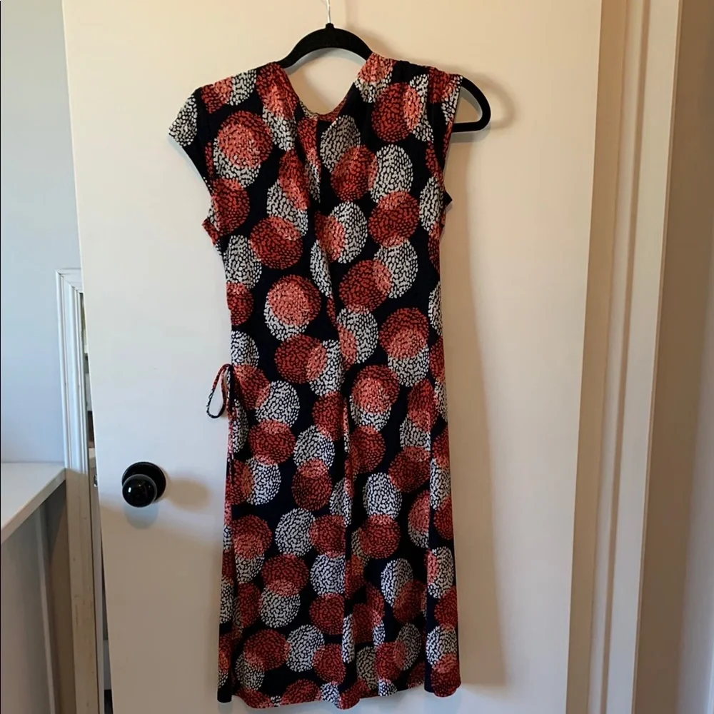 Evan Picone Red and Black Midi Dress - Picture 6 of 6